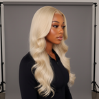 Perruque Blonde Ondulée profil