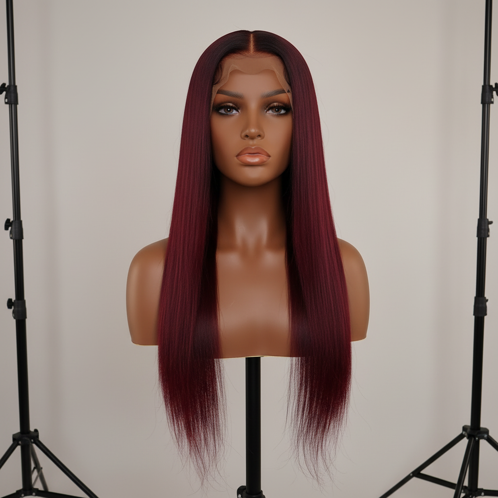 Perruque Bordeaux mannequin