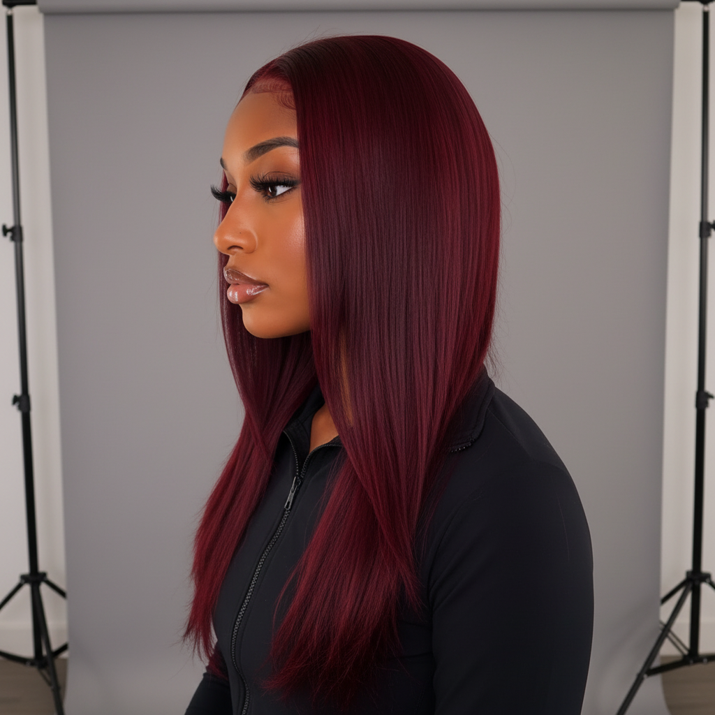 Perruque Bordeaux profil