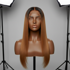 Perruque Miel mannequin peau foncée